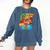 Lucha Libre Comic Book Mexican Wrestling Cartoon Wrestler Comfort Colors Sweatshirt Blue Jean