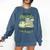 Matcha Green Tea Latte Drink Matcha Read Books Be Happy Comfort Colors Sweatshirt Blue Jean
