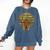 Melanin Afro Women Girl Book Librarian History African Comfort Colors Sweatshirt Blue Jean
