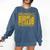 Midnight Reading Club Night Owl Book Readers Comfort Colors Sweatshirt Blue Jean