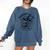 Midnight Salem Book Club Witchy Reads Comfort Colors Sweatshirt Blue Jean