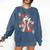 Modern Queen Of Hearts Book Lover Reading Novels Romantasy Comfort Colors Sweatshirt Blue Jean