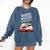 Murder Mystery And a Cup Of Tea Book Humor Comfort Colors Sweatshirt Blue Jean