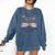 a New Chapter Begins Retired 2025 Floral Book Retirement Comfort Colors Sweatshirt Blue Jean a New Chapter Begins Retired 2025 Floral Book Retirement Comfort Colors Sweatshirt Blue Jean
