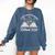 New Chapter Begins Retired 2026 Floral Book Retirement Women Comfort Colors Sweatshirt Blue Jean