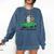 Next Stop Library Reading Book Comfort Colors Sweatshirt Blue Jean