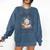 North Pole Book Club Christmas Xmas Hot Cocoa Bookish Comfort Colors Sweatshirt Blue Jean