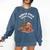North Pole Book Club Gingerbread Christmas Reading Comfort Colors Sweatshirt Blue Jean