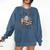 North Pole Book-Club Hot Cocoa Served Daily Christmas Book Comfort Colors Sweatshirt Blue Jean