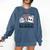 Nothing Beats Reading Rock Paper Scissors Book Lover Teacher Comfort Colors Sweatshirt Blue Jean