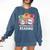 Nothing Beats Reading Rock Paper Scissors Books Lover Comfort Colors Sweatshirt Blue Jean