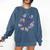 Octopus Book Reader Comfort Colors Sweatshirt Blue Jean