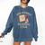 One-Handed Reading Club Smutty Book Lover Comfort Colors Sweatshirt Blue Jean