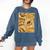 Orange Comic Book Orange Color Graphic Premium Tri-Blend Comfort Colors Sweatshirt Blue Jean