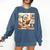 Owl Learning To Cook With Cookbook Chef Apron Stove Cooking Comfort Colors Sweatshirt Blue Jean