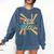 BE PATIENT I'M FROM THE 1900s RETRO SUNSET 90s 80s 70s Comfort Colors Sweatshirt Blue Jean