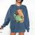 Pet Capybara Is Reading Library Capy Word Book Day Teacher Men Women Kids Comfort Colors Sweatshirt Blue Jean