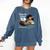 Please BePatient I'm From The 1900s Sarcastic Joke Premium Tri-Blend Comfort Colors Sweatshirt Blue Jean