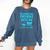 Please Be Patient With Me I'm From The 1900s Pixel Wagon Comfort Colors Sweatshirt Blue Jean