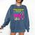 Please Be Patient With Me I'm From The 1900s Retro Vibes Premium Comfort Colors Sweatshirt Blue Jean