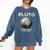 Pluto Never Forget 1930-2006 Planet Space Science Nostalgia Premium Tri-Blend Comfort Colors Sweatshirt Blue Jean