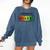 Powered By Books Bookworm Librarian Reading Comfort Colors Sweatshirt Blue Jean