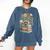 Raccoon Books Reading Flowers Comfort Colors Sweatshirt Blue Jean Raccoon Books Reading Flowers Comfort Colors Sweatshirt Blue Jean