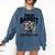 Racoon-Bookworm-Book Bandit-Fueled By Fiction Comfort Colors Sweatshirt Blue Jean