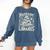 Raised By Libraries Reader Book Bibliophile Comfort Colors Sweatshirt Blue Jean