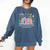 There Is No Such Thing As Too Many Books Reading Teacher Comfort Colors Sweatshirt Blue Jean