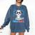I Read Alotl Cute Axolotl Reading Book Lover Comfort Colors Sweatshirt Blue Jean