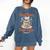 Read Books And Drink Coffee Cozy Book Lover Comfort Colors Sweatshirt Blue Jean