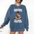 Read Books Drink Coffee Pet Dogs Fight Evil Bookworm Dog Comfort Colors Sweatshirt Blue Jean