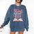 Read Your Heart Out Teacher Valentines Day Reading Book Love Premium Tri-Blend Comfort Colors Sweatshirt Blue Jean