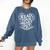 Read Your Heart Out Teacher Women Reader Bookish Book Lovers Comfort Colors Sweatshirt Blue Jean