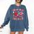 Read Your Heart Out Valentine Teacher Book Lover Comfort Colors Sweatshirt Blue Jean