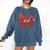 Read Your Heart Out Valentine Teacher Bookworm Lover Comfort Colors Sweatshirt Blue Jean