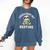 I Read Past My Bedtime Reading Sloth Book Lover Comfort Colors Sweatshirt Blue Jean