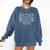 Reader I Married Him Romance Book Lover Reading Comfort Colors Sweatshirt Blue Jean