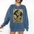 The Reader Tarot Card Book Lover Skeleton Reading Book Comfort Colors Sweatshirt Blue Jean The Reader Tarot Card Book Lover Skeleton Reading Book Comfort Colors Sweatshirt Blue Jean