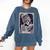 The Reader Tarot Card Women Book Lover Librarian Read Comfort Colors Sweatshirt Blue Jean