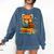 Reading Book Lover Red Panda Read Books Be Kind Stays Weird Comfort Colors Sweatshirt Blue Jean