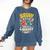 Reading Book Lover School Librarian Bruh It's Library Day Comfort Colors Sweatshirt Blue Jean