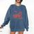 Reading Books I Can't Emotionally Handle Book Lover Comfort Colors Sweatshirt Blue Jean