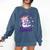 Reading Is My Favorite Sport Saying Quote Book Lovers Comfort Colors Sweatshirt Blue Jean