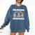 Reading With My Gnomies Gnomes Books Lover Bookworm Comfort Colors Sweatshirt Blue Jean