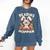 Reading Makes You Hoppier Bunny Book Fans Toddler Kid Comfort Colors Sweatshirt Blue Jean