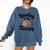 Reading Is My Therapy Book Lover Bookworm Comfort Colors Sweatshirt Blue Jean