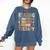 Reading Is My Therapy Book Lover Comfort Colors Sweatshirt Blue Jean