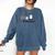 Reading Season Book Lover Librarian Cozy Bookworm Comfort Colors Sweatshirt Blue Jean